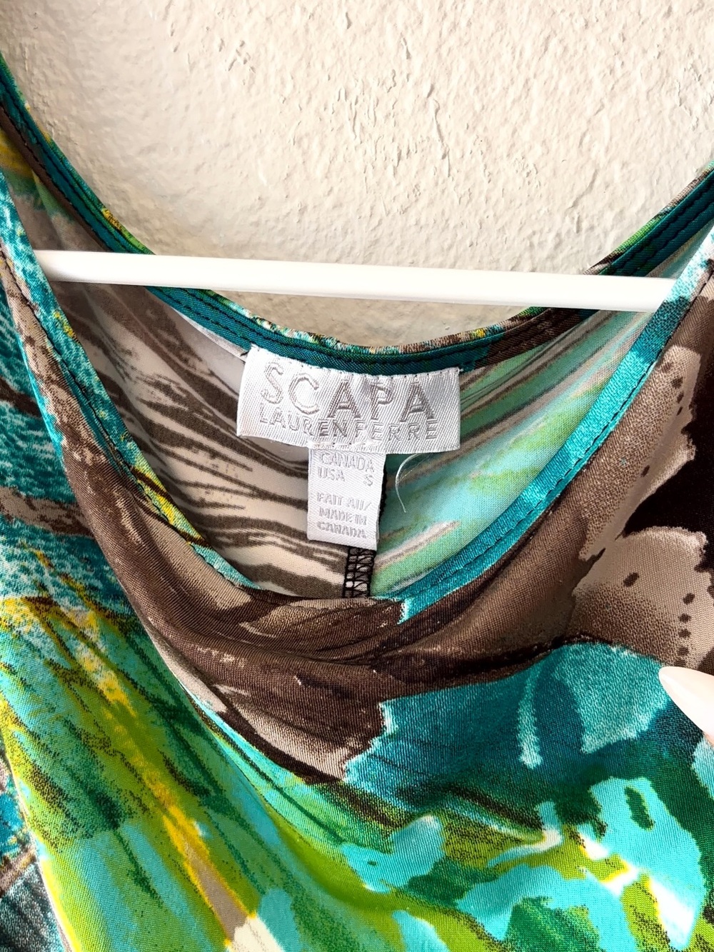 2000s SCAPA by Lauren Perre Abstract Animal Print Dress |Cavalli Inspired - Picture 7 of 8